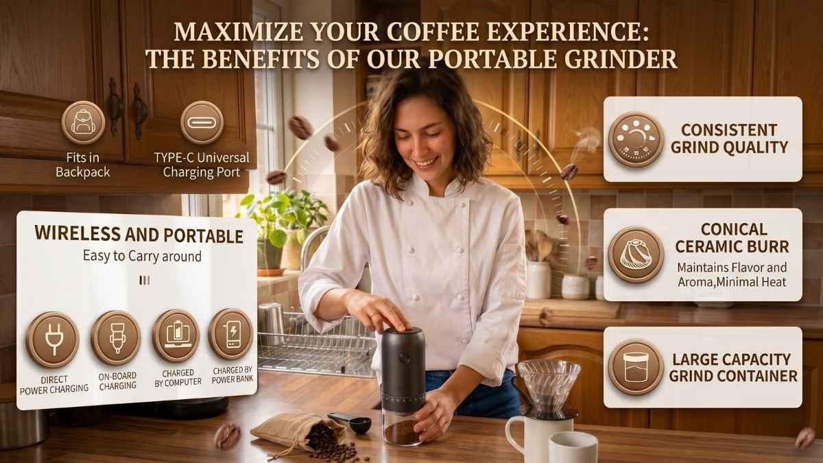 Portable Electric Coffee Bean Grinder Review