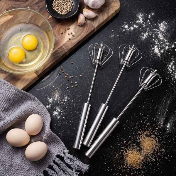 Semi-Automatic Stainless Steel Egg Beater