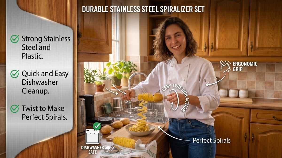 Stainless Steel Spiralizer Set