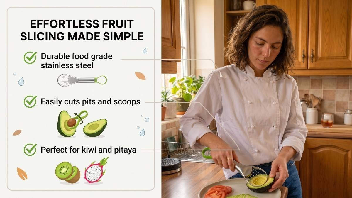 Stainless Steel Avocado Slicer