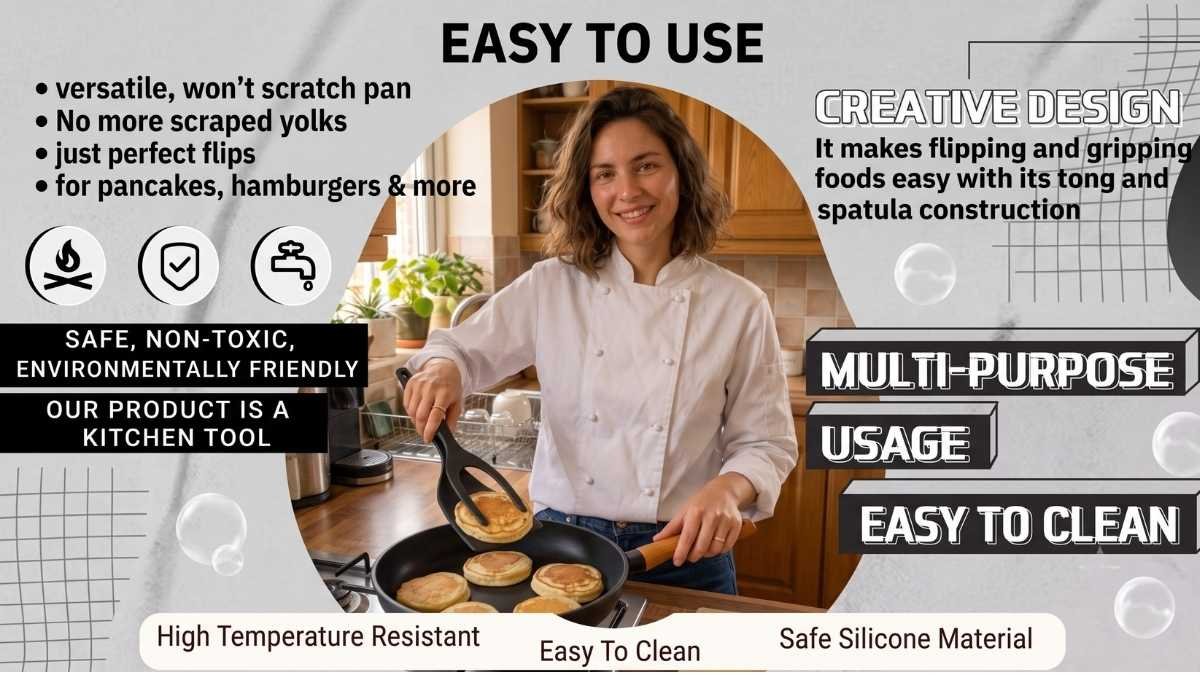2 in 1 Grip Flip Spatula Clamp