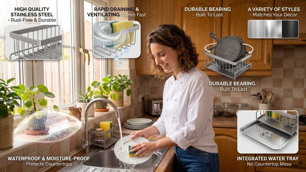 Stainless Steel Sink Drainage Rack
